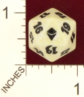 Spindown Dice (D-20) - Zendikar (White)